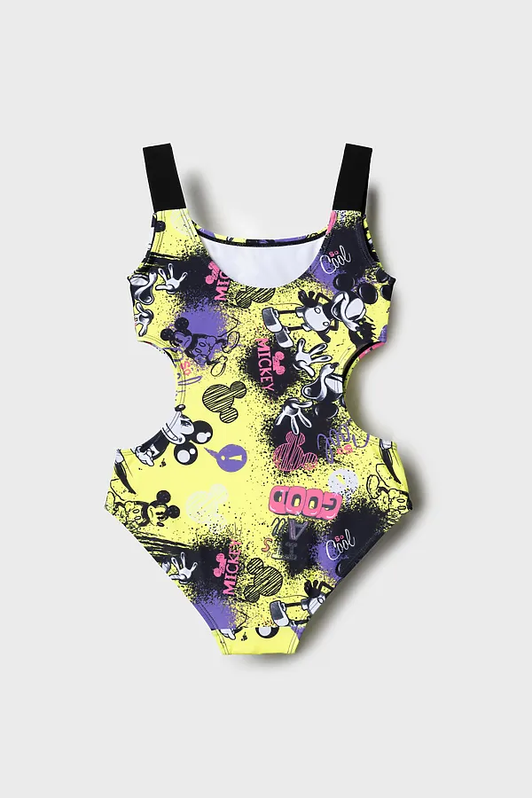 Купальник трикотажный для девочек PLAYTODAY, разноцветный - фото 2