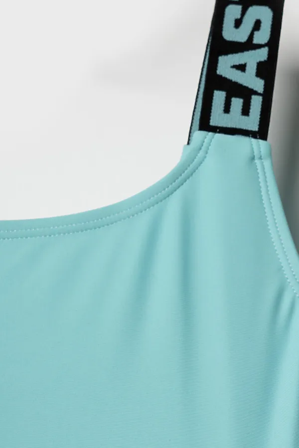 Купальник трикотажный для девочек PLAYTODAY, голубой - фото 2