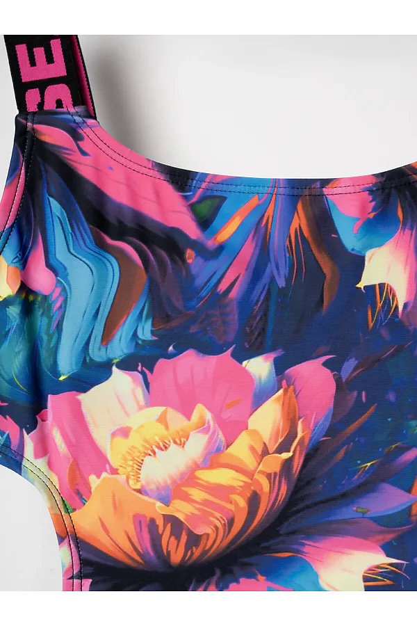 Купальник трикотажный для девочек PLAYTODAY, разноцветный - фото 2