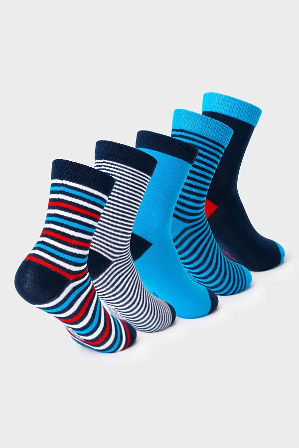 Носки трикотажные для мальчиков, 5 пар в комплекте PLAYTODAY, разноцветный - фото 2