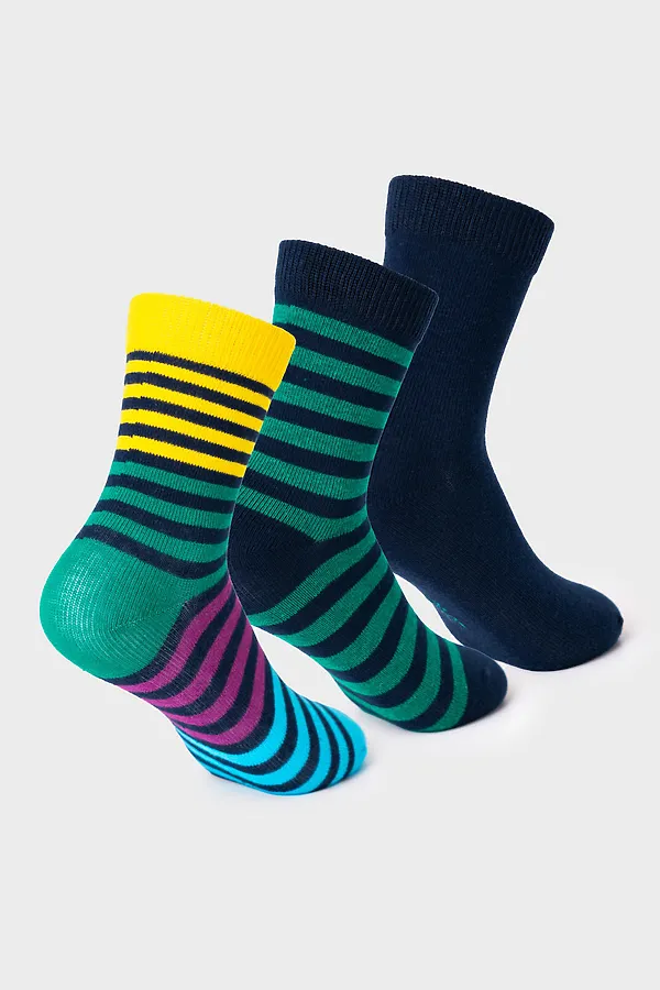 Носки трикотажные для мальчиков, 3 пары в комплекте PLAYTODAY, разноцветный - фото 2