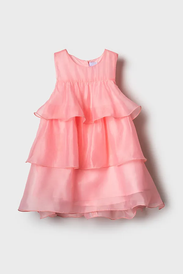 Платье текстильное для девочек PLAYTODAY, розовый - фото 2