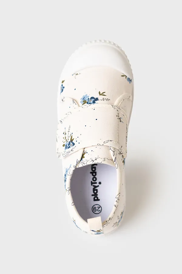 Полуботинки для девочек PLAYTODAY, белый,синий - фото 2