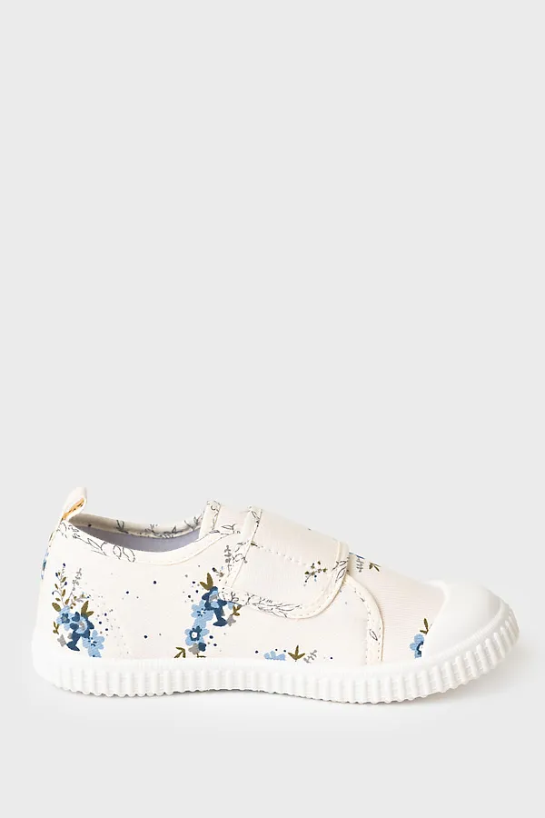 Полуботинки для девочек PLAYTODAY, белый,синий - фото 2