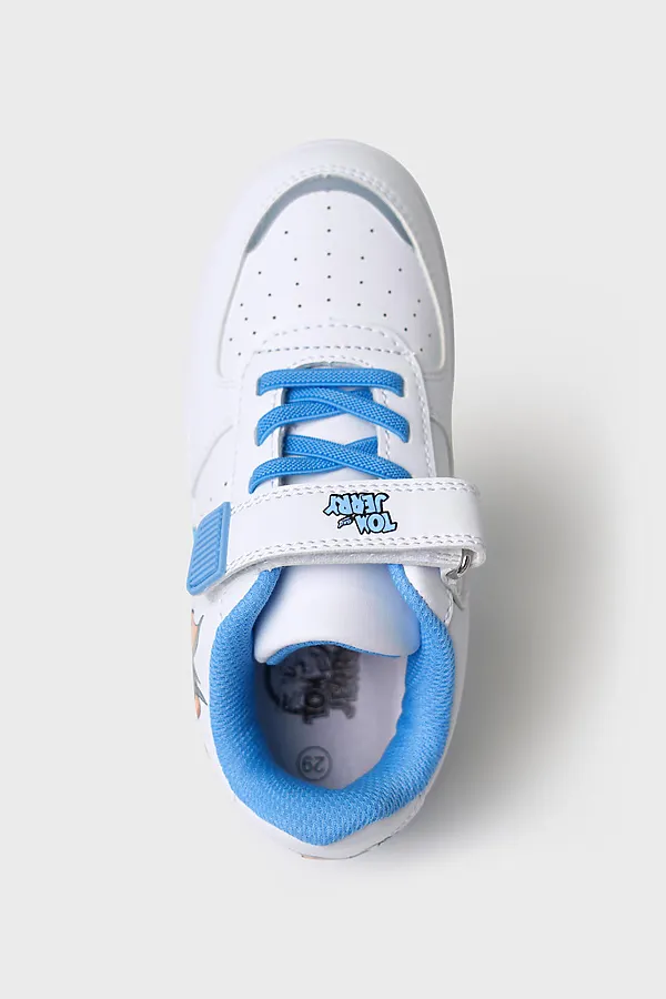 Полуботинки для мальчиков PLAYTODAY, белый,голубой - фото 2