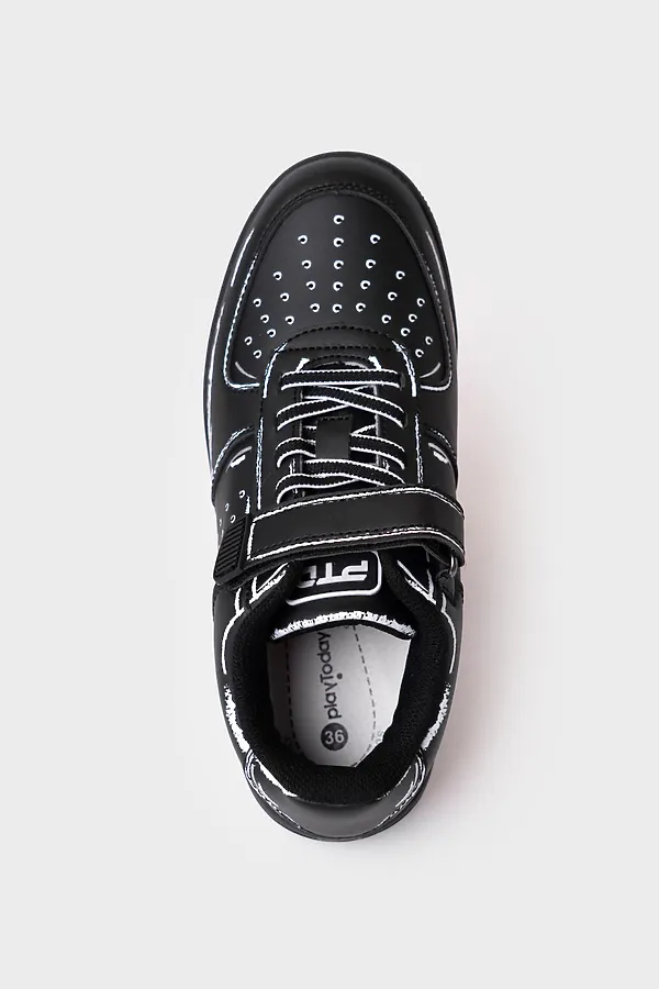 Полуботинки для мальчиков PLAYTODAY, черный - фото 2