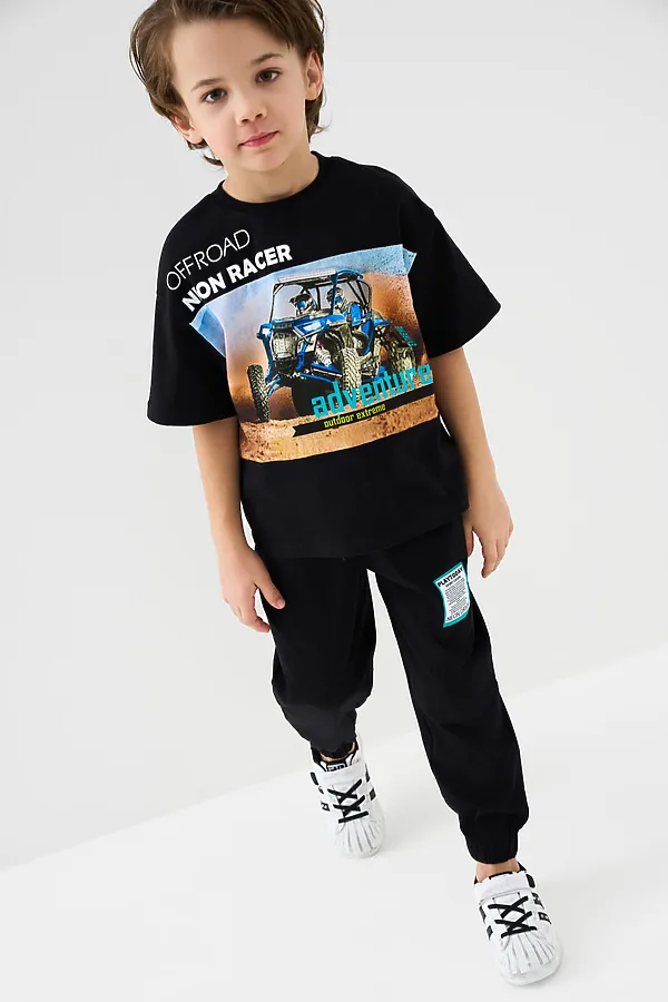 Полуботинки для мальчиков PLAYTODAY, белый,черный - фото 2