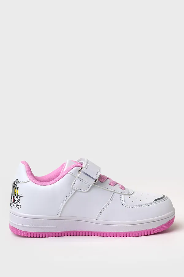 Полуботинки для девочек PLAYTODAY, белый,розовый - фото 2