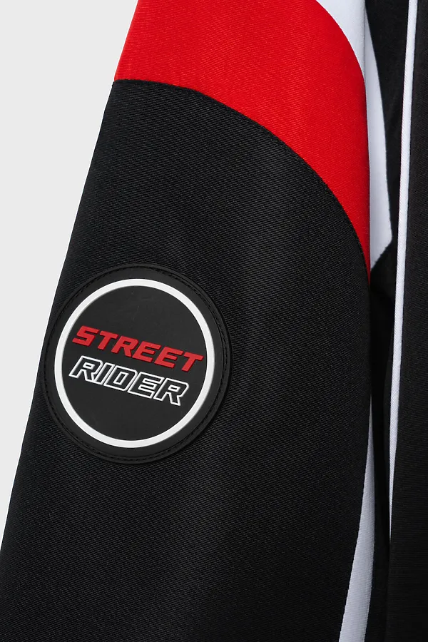 Куртка текстильная с полиуретановым покрытием для мужчин (ветровка) PLAYTODAY, черный - фото 2