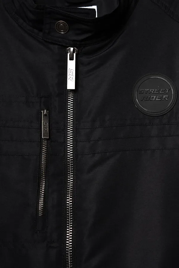 Куртка текстильная с полиуретановым покрытием для мужчин PLAYTODAY, черный - фото 2