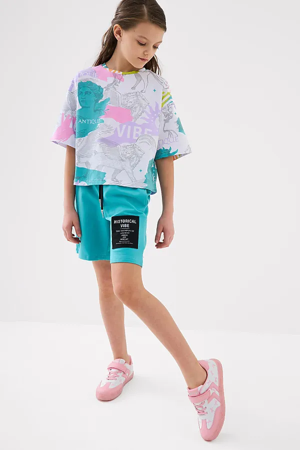 Полуботинки для девочек PLAYTODAY, белый,розовый - фото 2