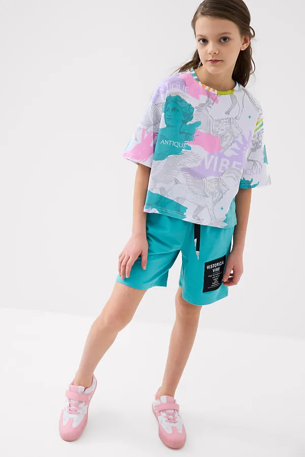 Полуботинки для девочек PLAYTODAY, белый,розовый - фото 2