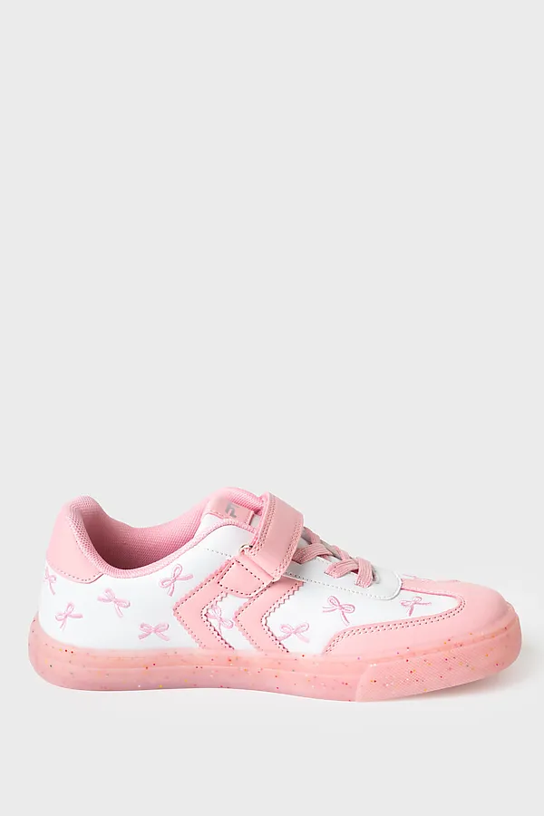 Полуботинки для девочек PLAYTODAY, белый,розовый - фото 2