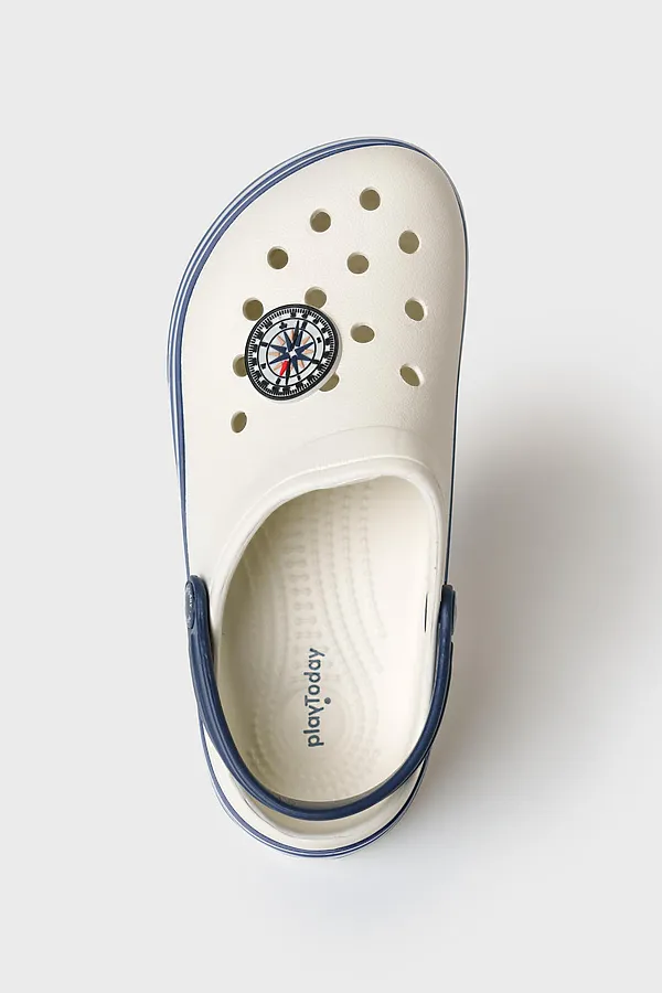 Сабо для мальчиков PLAYTODAY, молочный,тёмно-синий - фото 2