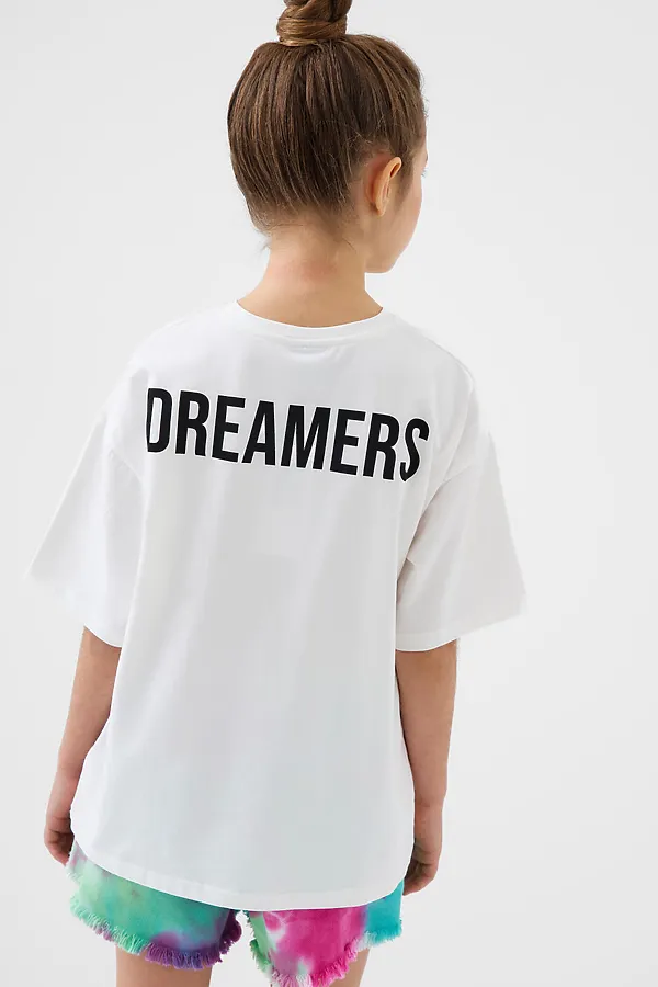 Фуфайка трикотажная для девочек (футболка) PLAYTODAY, молочный - фото 2