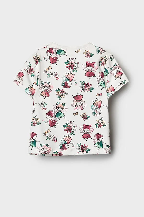 Джемпер детский трикотажный для девочек (футболка) PLAYTODAY, разноцветный - фото 2