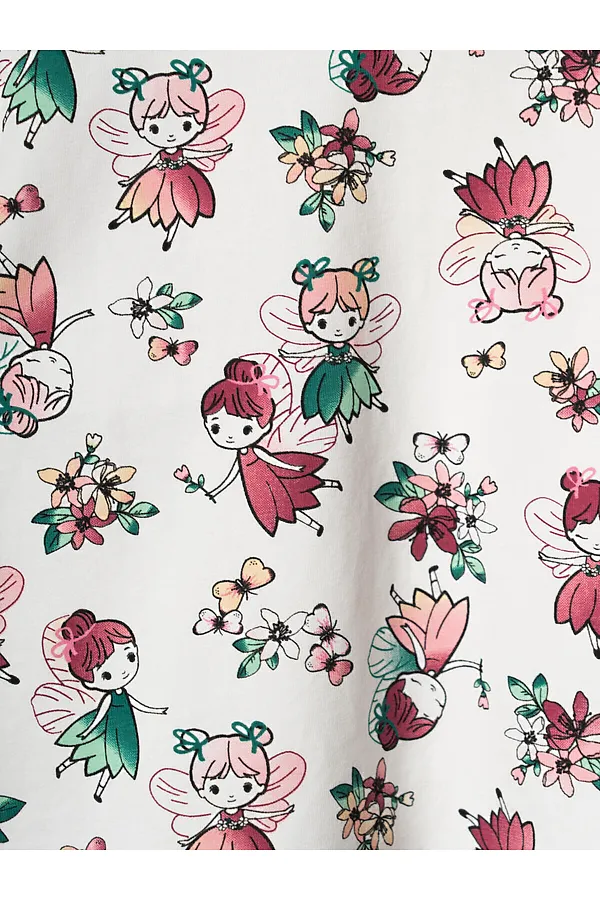 Джемпер детский трикотажный для девочек (футболка) PLAYTODAY, разноцветный - фото 2