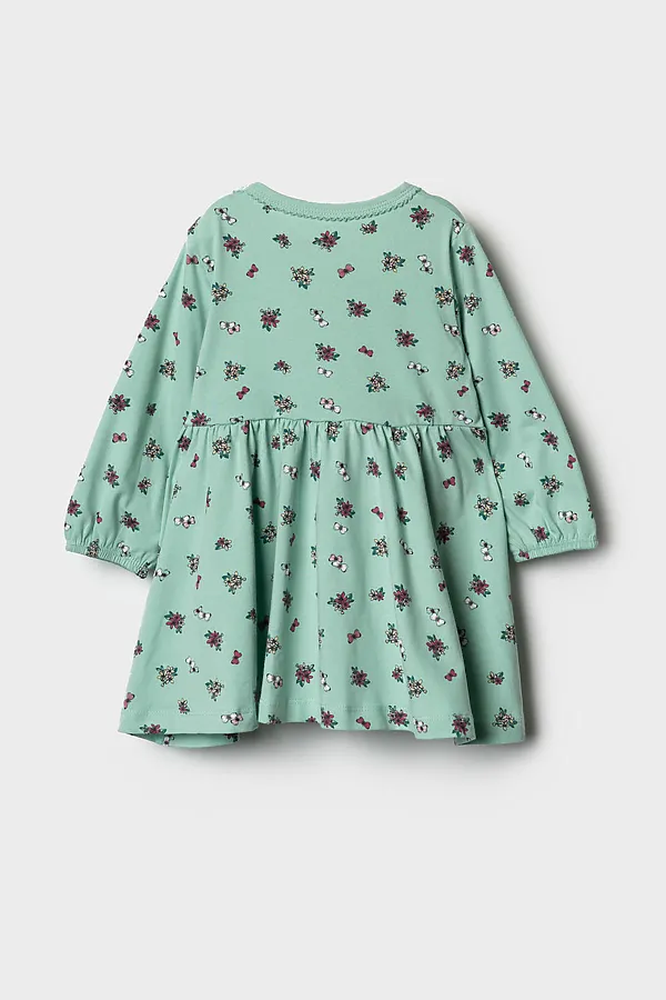 Платье детское трикотажное для девочек PLAYTODAY, разноцветный - фото 2