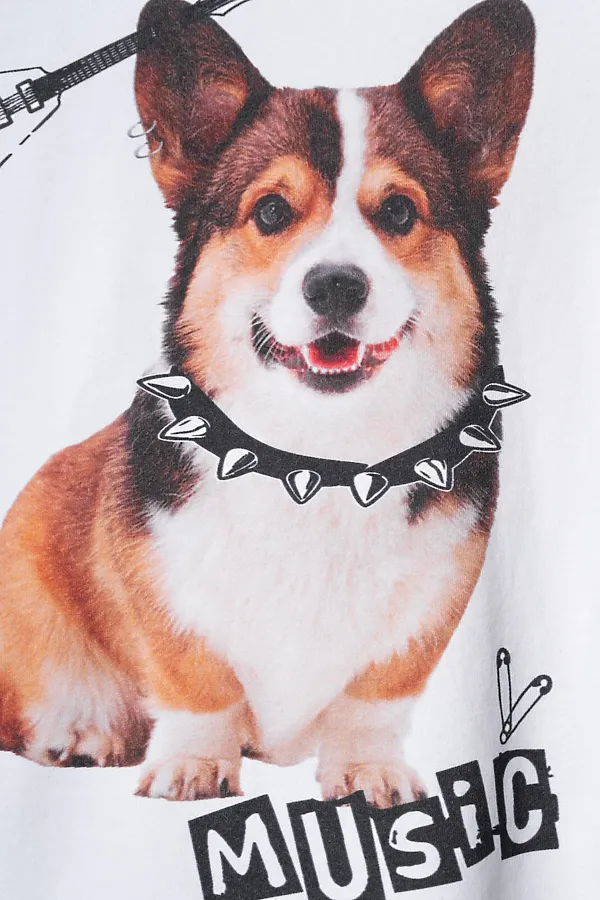 Фуфайка трикотажная для девочек (футболка) PLAYTODAY, белый - фото 2