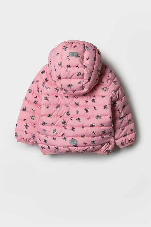 Куртка детская текстильная с полиуретановым покрытием для девочек PLAYTODAY, разноцветный - фото 2