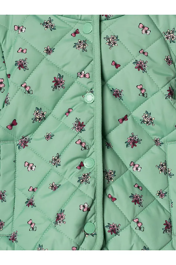 Куртка детская текстильная с полиуретановым покрытием для девочек PLAYTODAY, разноцветный - фото 2