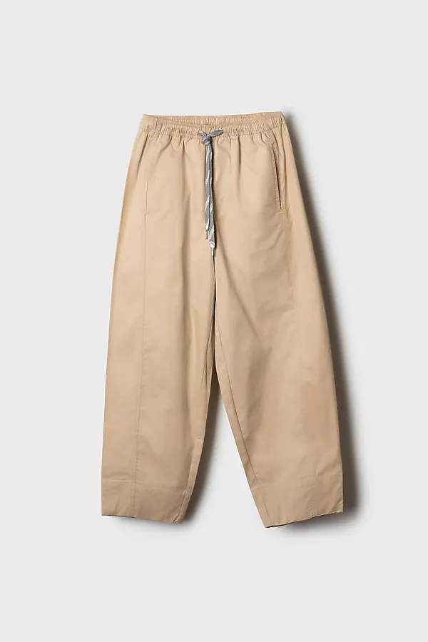 Брюки текстильные для девочек PLAYTODAY, бежевый - фото 2