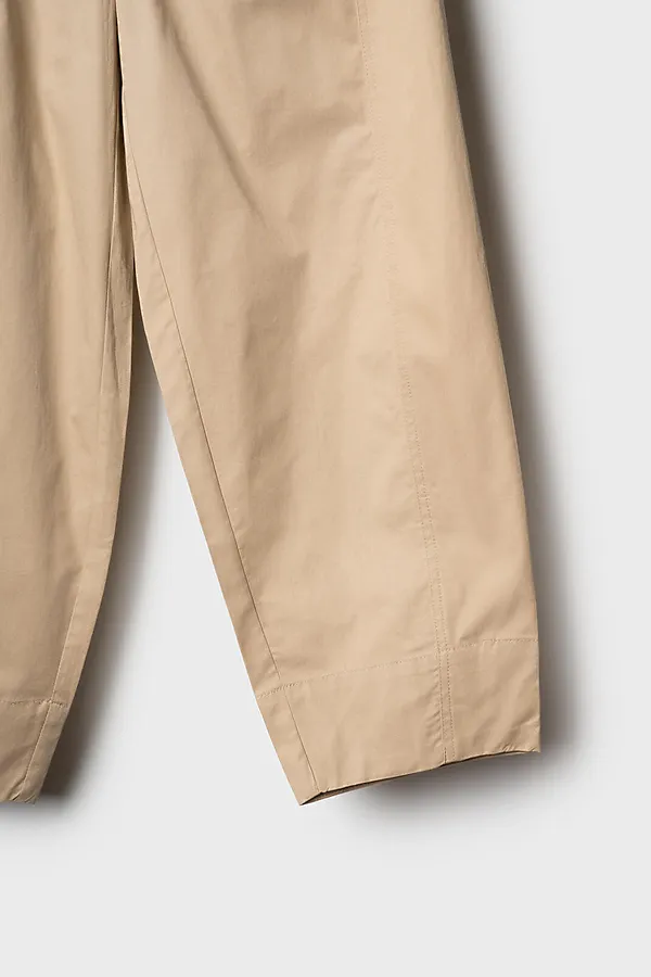 Брюки текстильные для девочек PLAYTODAY, бежевый - фото 2