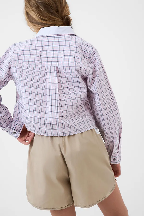 Шорты текстильные для девочек PLAYTODAY, бежевый - фото 2