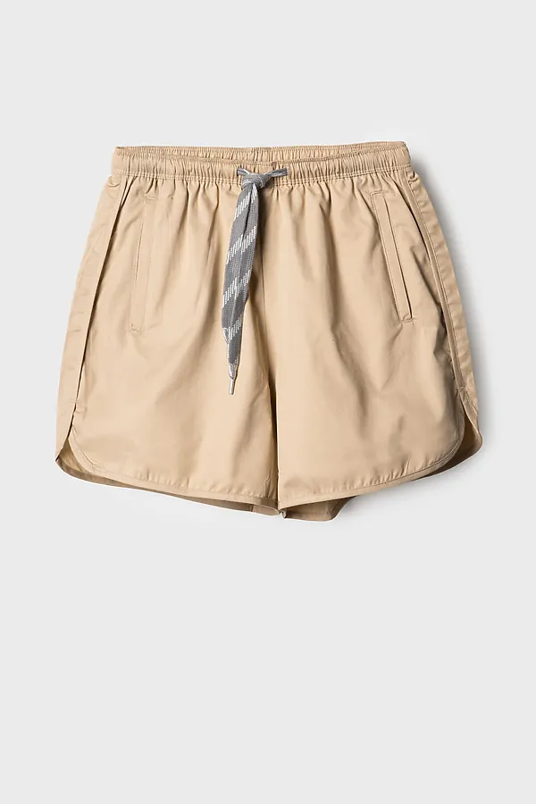 Шорты текстильные для девочек PLAYTODAY, бежевый - фото 2