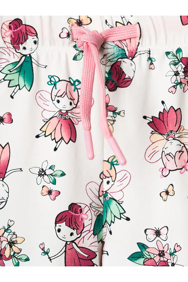 Брюки детские трикотажные для девочек, 2 пары в комплекте PLAYTODAY, разноцветный - фото 2