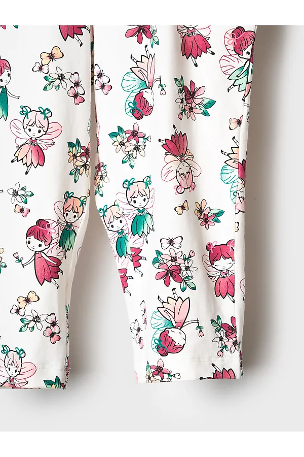 Брюки детские трикотажные для девочек, 2 пары в комплекте PLAYTODAY, разноцветный - фото 2