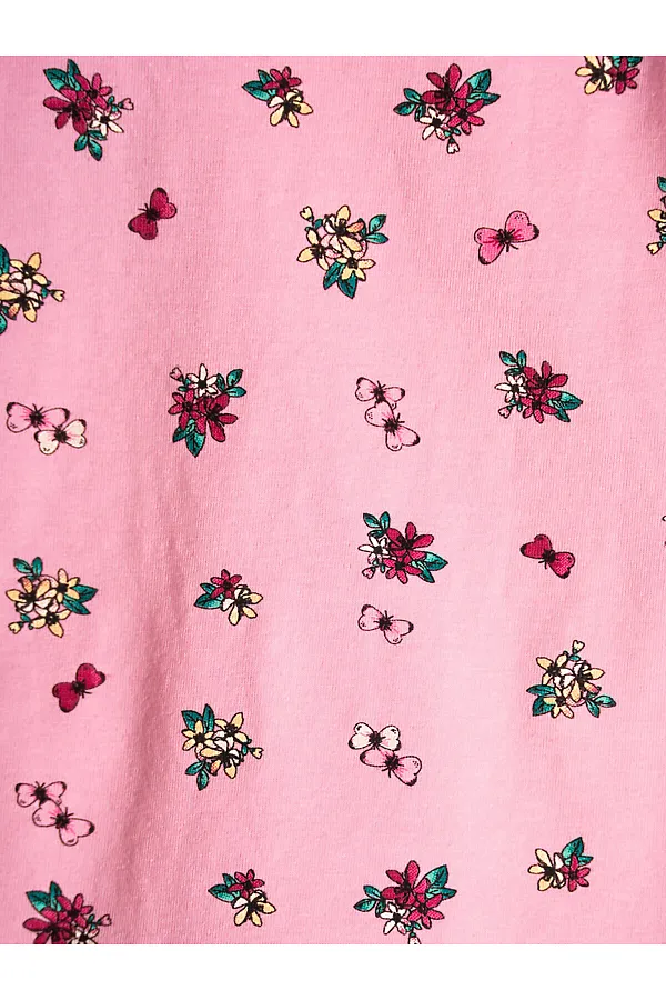 Джемпер детский трикотажный для девочек (футболка), 2 шт в комплекте PLAYTODAY, розовый,белый - фото 2