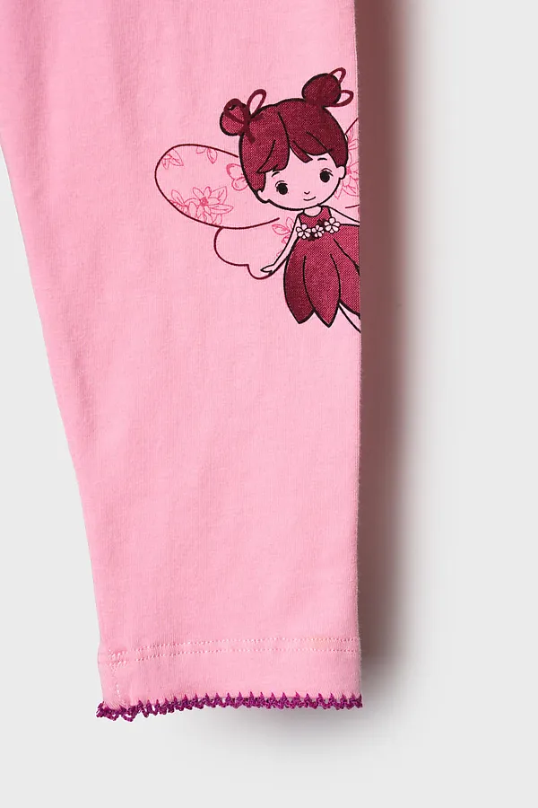 Брюки детские трикотажные для девочек (легинсы), 2 пары в комплекте PLAYTODAY, разноцветный - фото 2