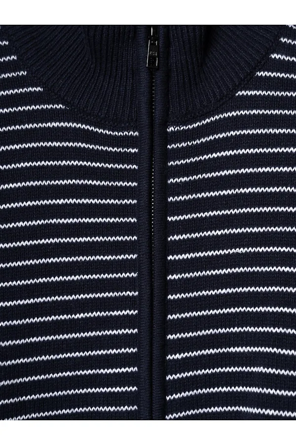 Кардиган трикотажный для мужчин PLAYTODAY, белый,тёмно-синий - фото 2