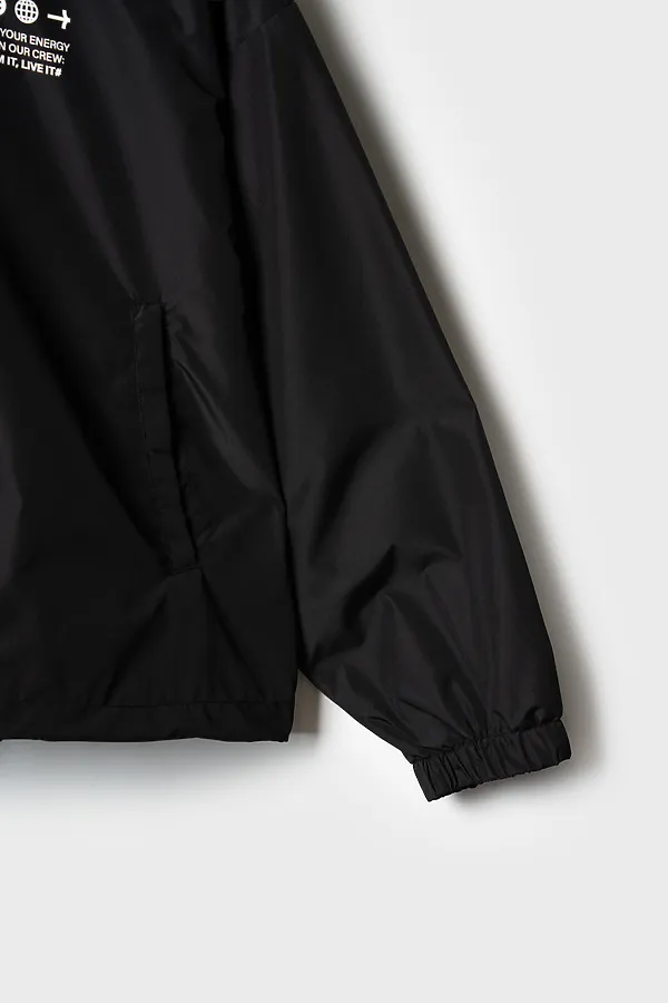 Куртка текстильная с полиуретановым покрытием для девочек (ветровка) PLAYTODAY, черный - фото 2