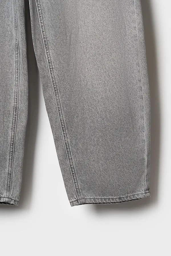 Брюки текстильные джинсовые для девочек PLAYTODAY, черный - фото 2