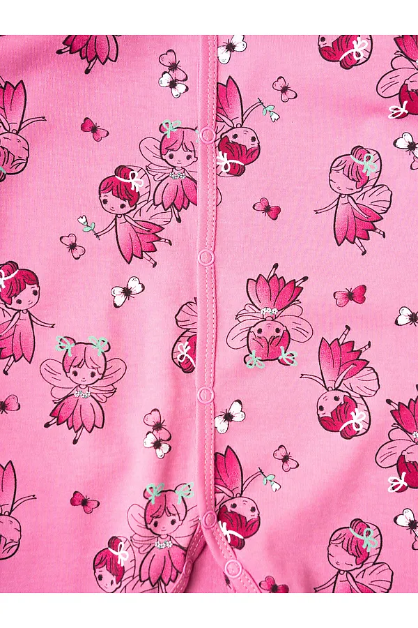 Комбинезон детский трикотажный для девочек, 3 шт в комплекте PLAYTODAY, разноцветный - фото 2