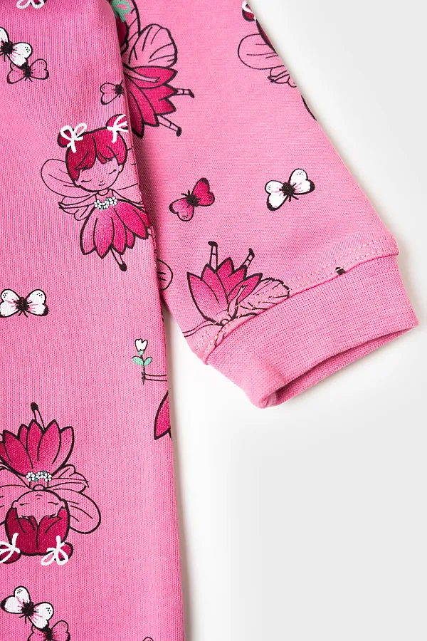 Комбинезон детский трикотажный для девочек, 3 шт в комплекте PLAYTODAY, разноцветный - фото 2