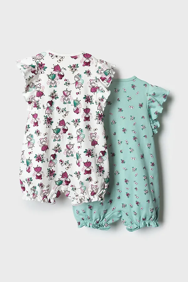 Песочник детский трикотажный для девочек, 2 шт в комплекте PLAYTODAY, разноцветный - фото 2