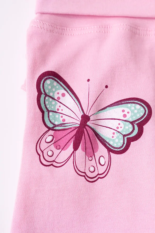 Брюки детские трикотажные для девочек, 2 пары в комплекте PLAYTODAY, разноцветный - фото 2