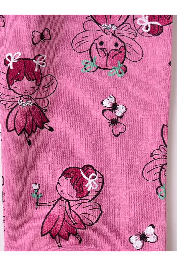 Брюки детские трикотажные для девочек, 2 пары в комплекте PLAYTODAY, разноцветный - фото 2