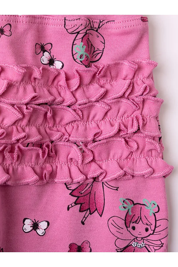 Брюки детские трикотажные для девочек, 2 пары в комплекте PLAYTODAY, разноцветный - фото 2