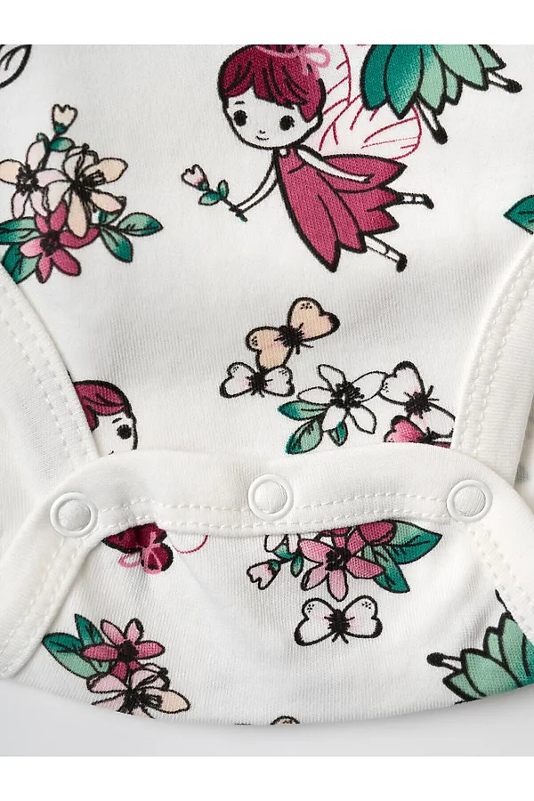 Боди детское трикотажное для девочек, 2 шт в комплекте PLAYTODAY, разноцветный - фото 2