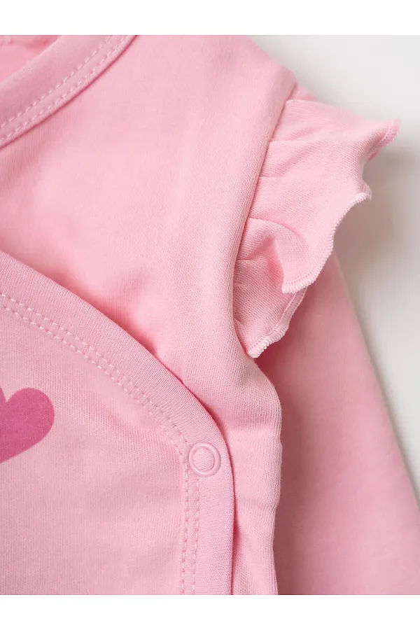 Боди детское трикотажное для девочек, 2 шт в комплекте PLAYTODAY, разноцветный - фото 2