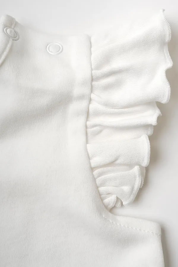 Комплект детский трикотажный для девочек: джемпер (футболка), полукомбинезон PLAYTODAY, разноцветный - фото 2