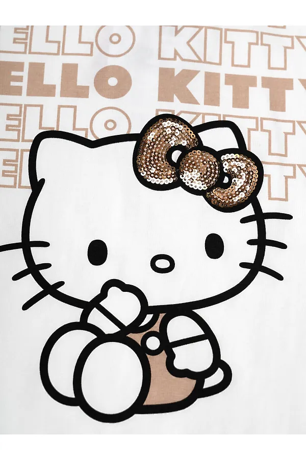 Фуфайка трикотажная для девочек (футболка) PLAYTODAY, белый - фото 2