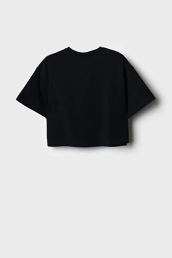 Фуфайка трикотажная для девочек (футболка) PLAYTODAY, черный - фото 2