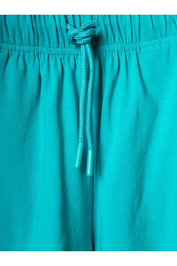 Комплект трикотажный для девочек: фуфайка (футболка), шорты PLAYTODAY, светло-зеленый,белый - фото 2