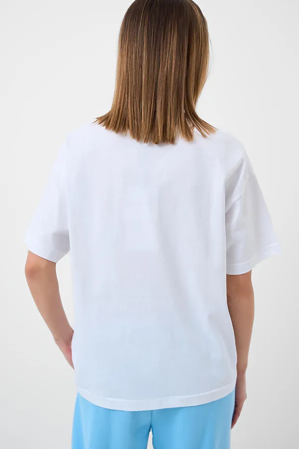 Фуфайка трикотажная для женщин (футболка) PLAYTODAY, белый - фото 2