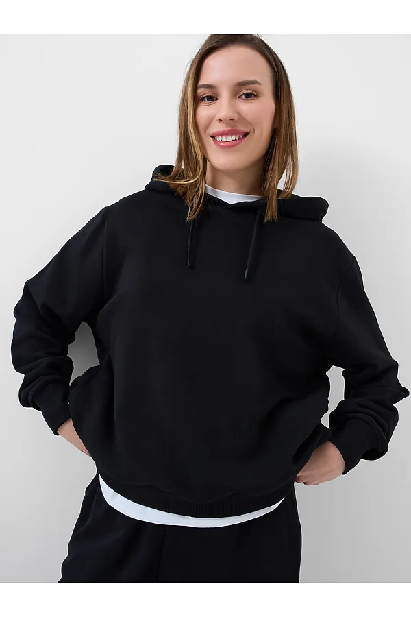 Толстовка трикотажная для женщин PLAYTODAY, черный - фото 2